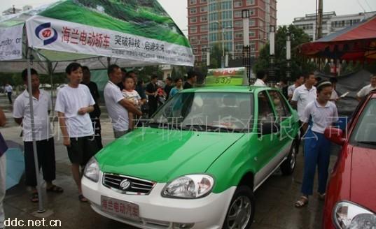 海兰绿色款混合动力电动汽车